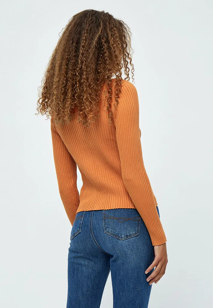 PCTana V Cardigan - Peach Caramel