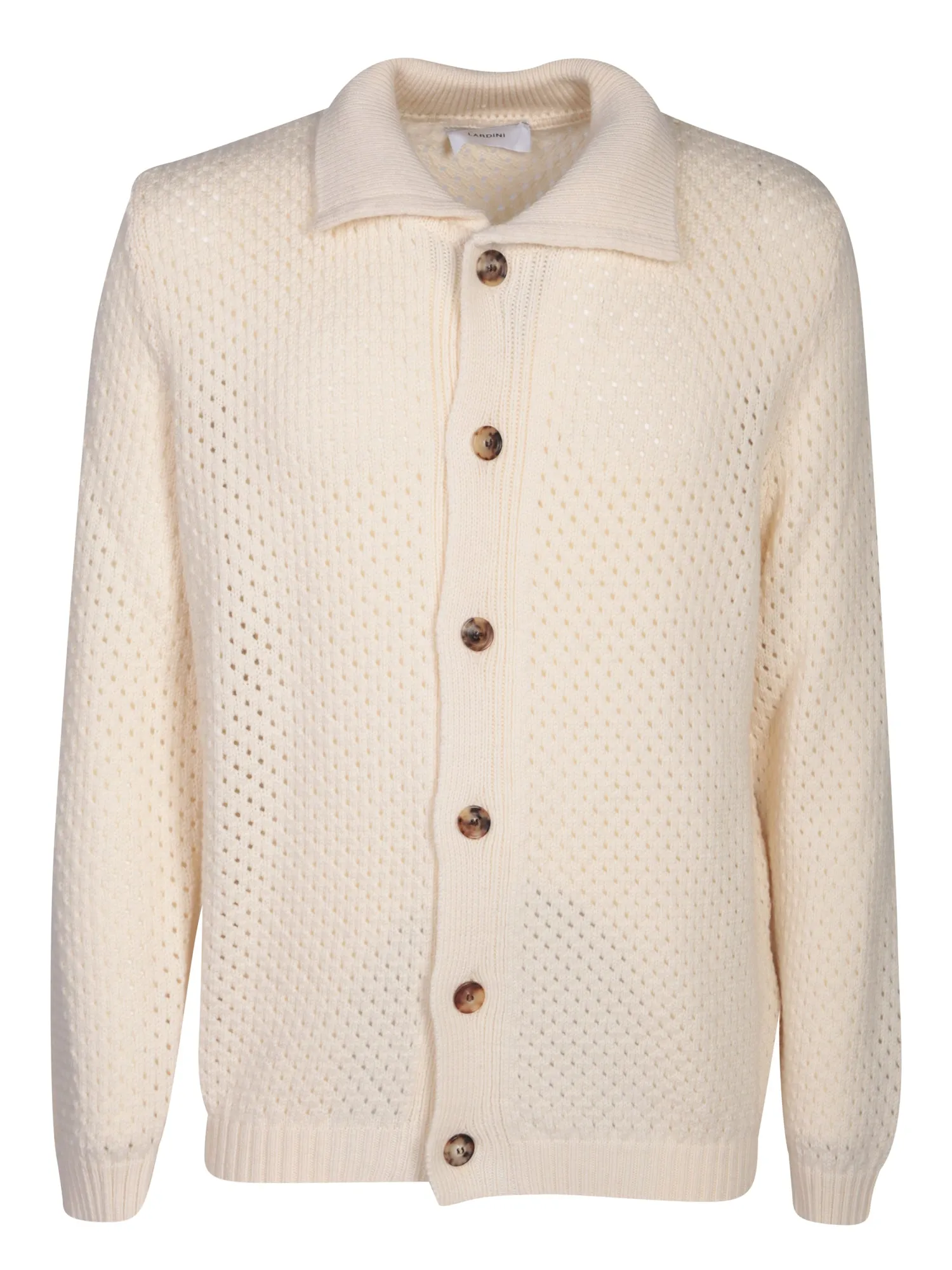 Perforated cardigan