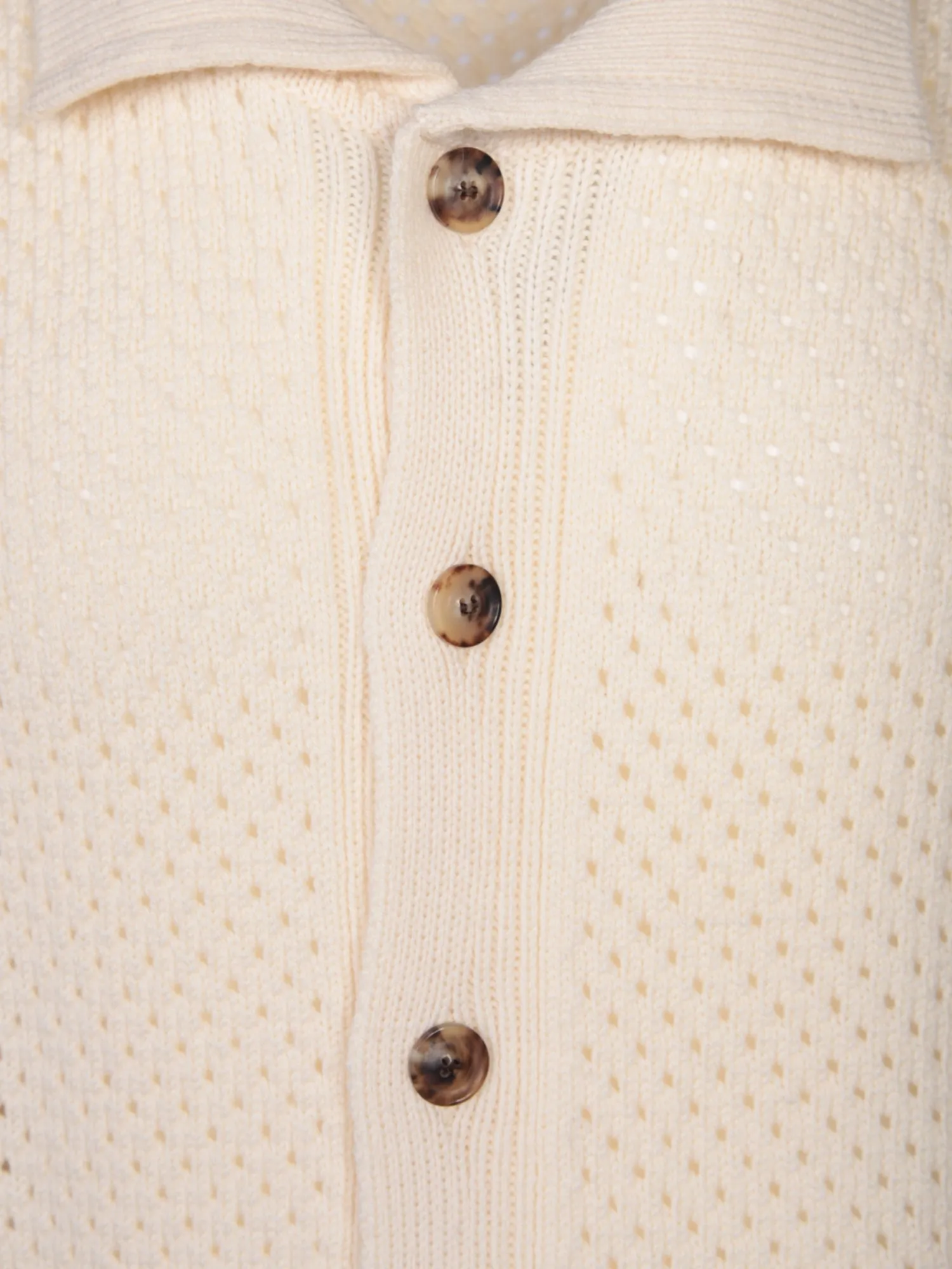 Perforated cardigan