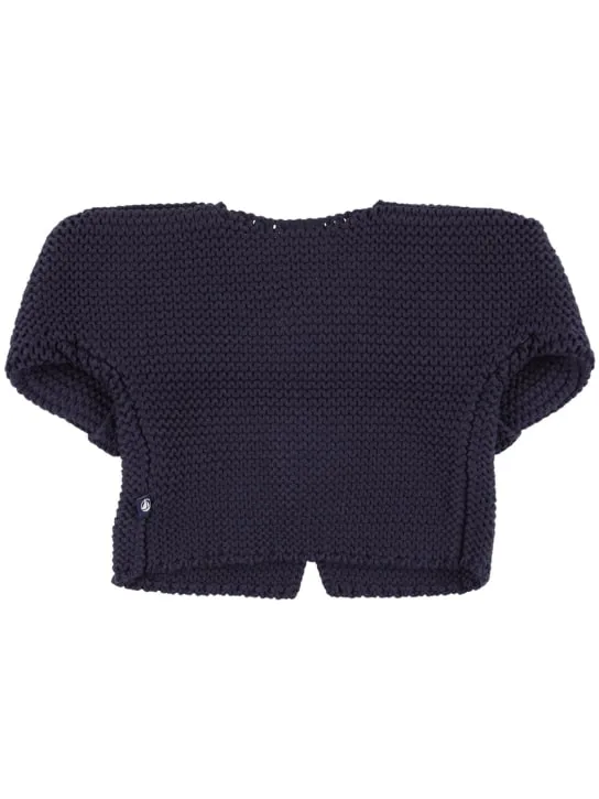 Petit Bateau   Cotton tricot knit cardigan 
