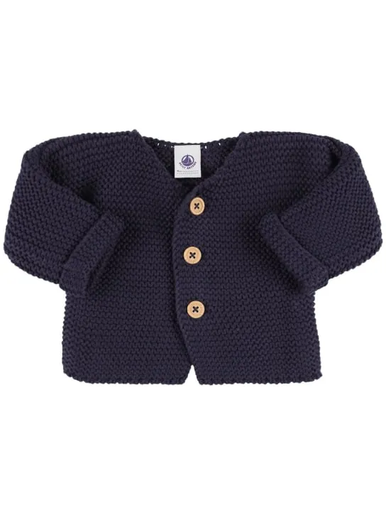 Petit Bateau   Cotton tricot knit cardigan 