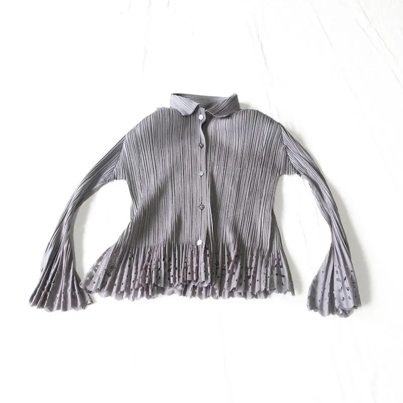 pleated two piece set