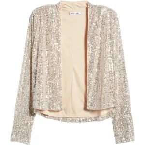 Poe Sequin Split Front Cardigan