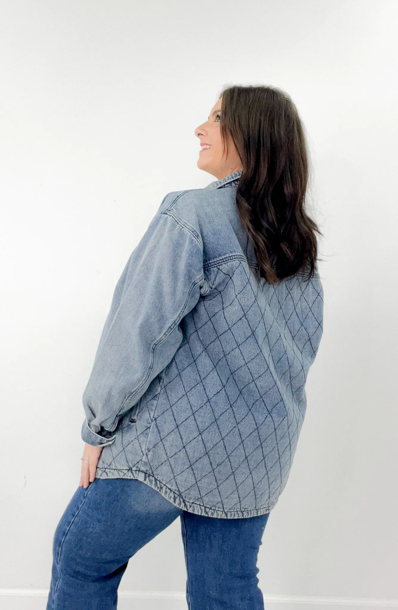 Quilted Button Down Jacket