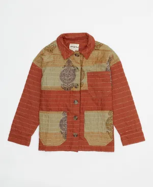 Quilted Chore Jacket - Rust - No. 240505 - Small
