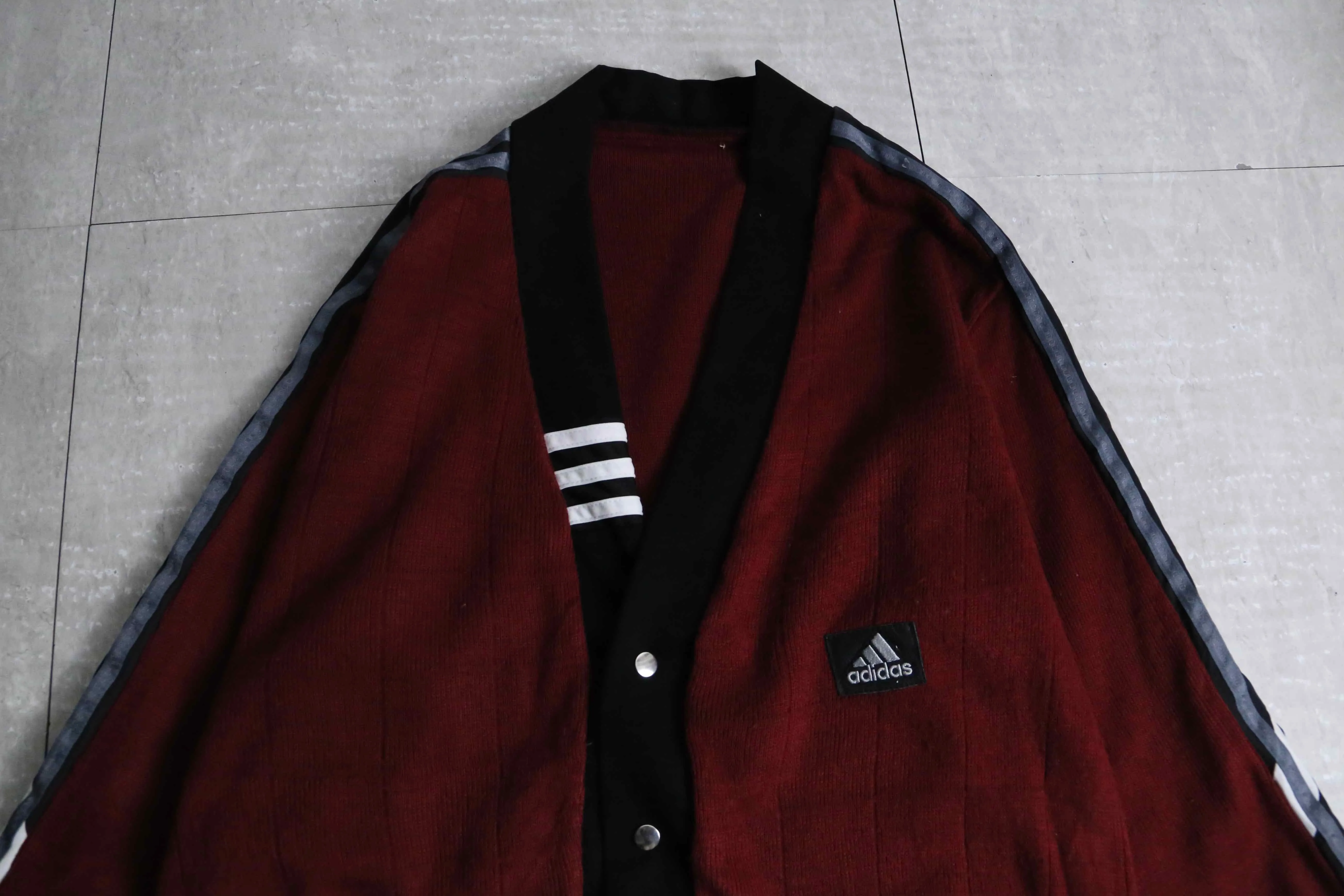 "Re:make" track×knit cardigan