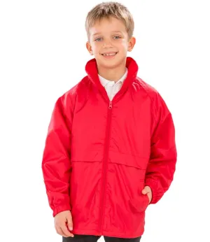 Result Core Kids Micro Fleece Lined Jacket | Red