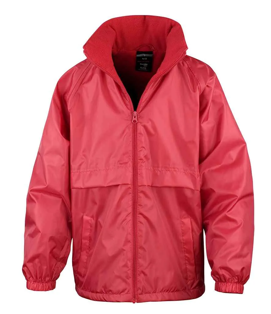 Result Core Kids Micro Fleece Lined Jacket | Red