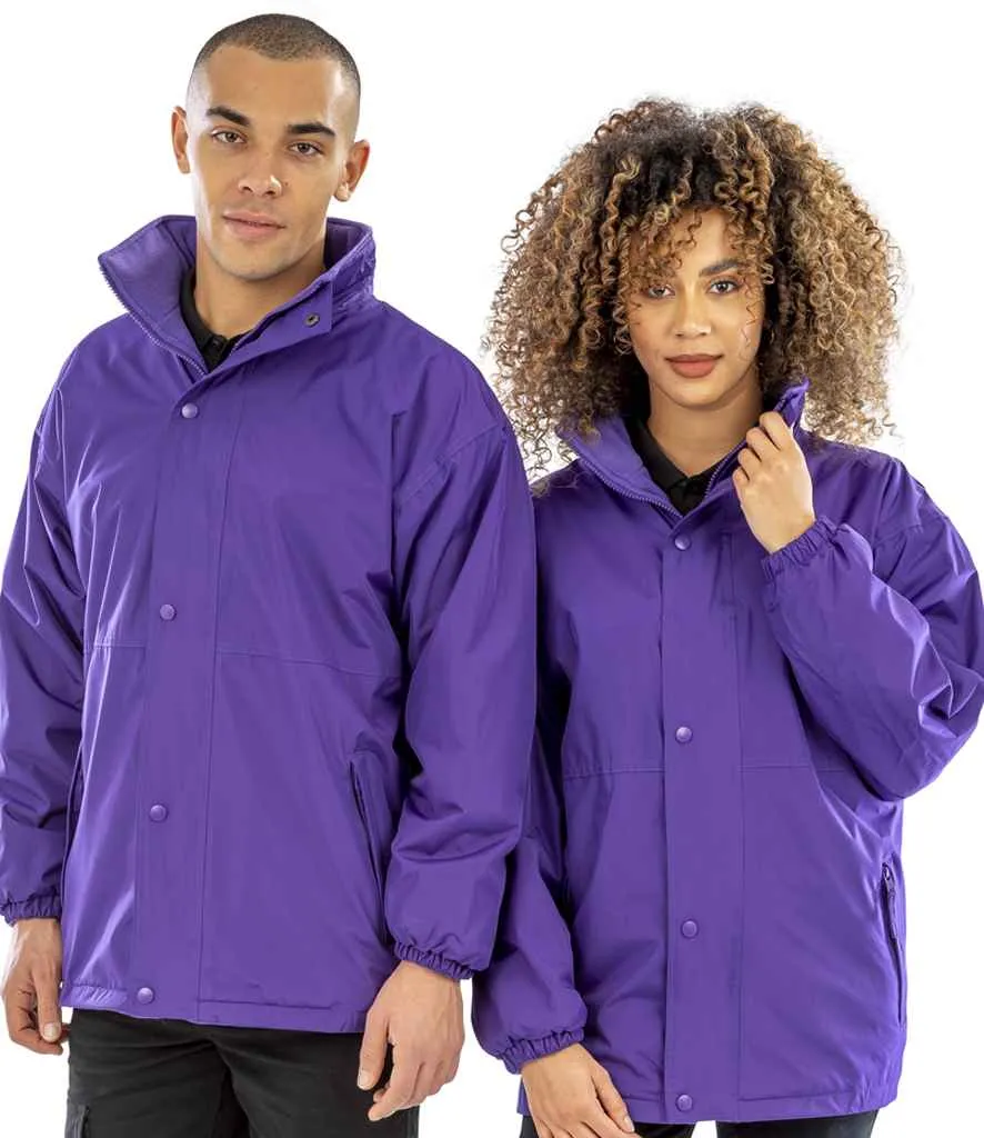 Result Fleece Lined StormDri 4000 Waterproof Jacket | Purple/Purple