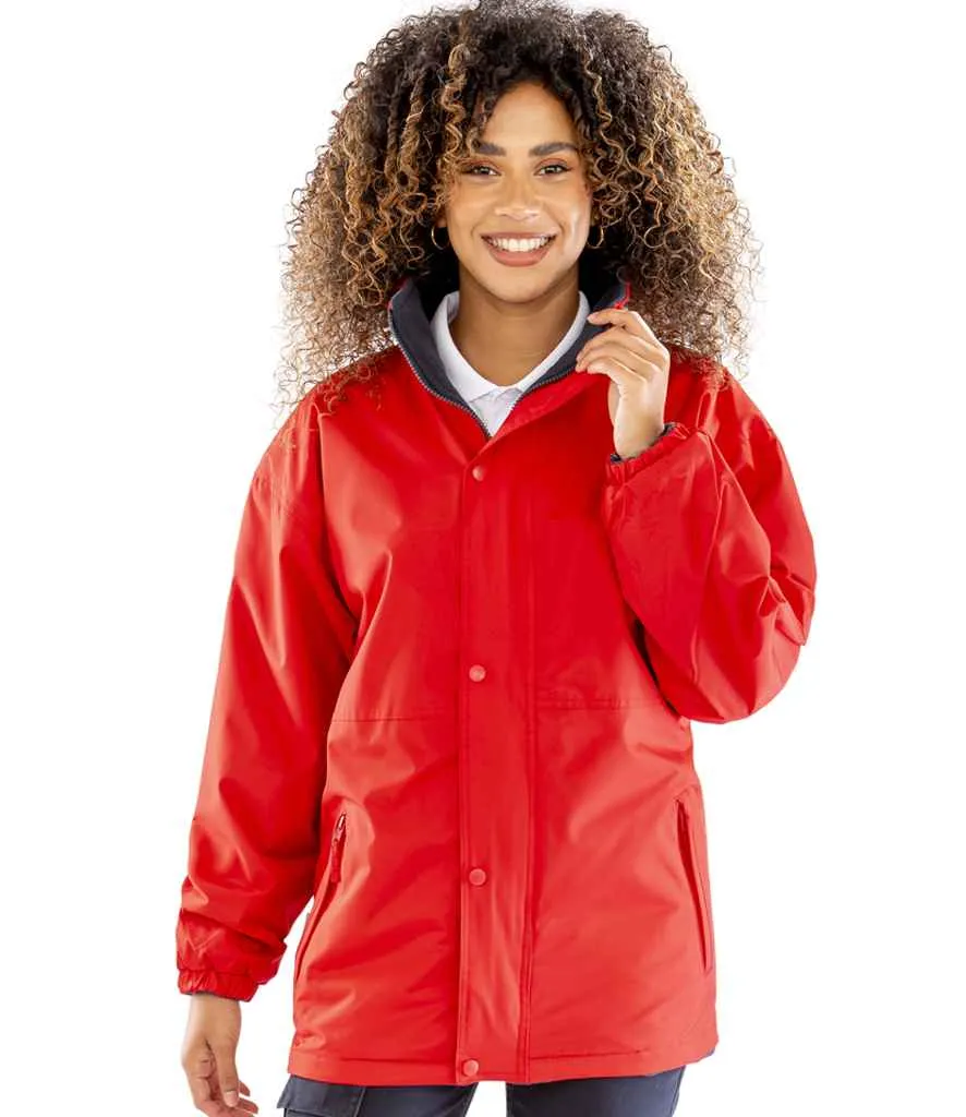 Result Fleece Lined StormDri 4000 Waterproof Jacket | Red/Navy