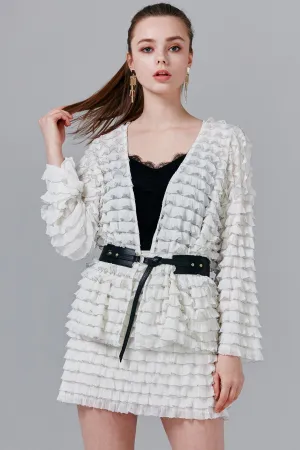 Rosie Sheer Ruffle Cardigan