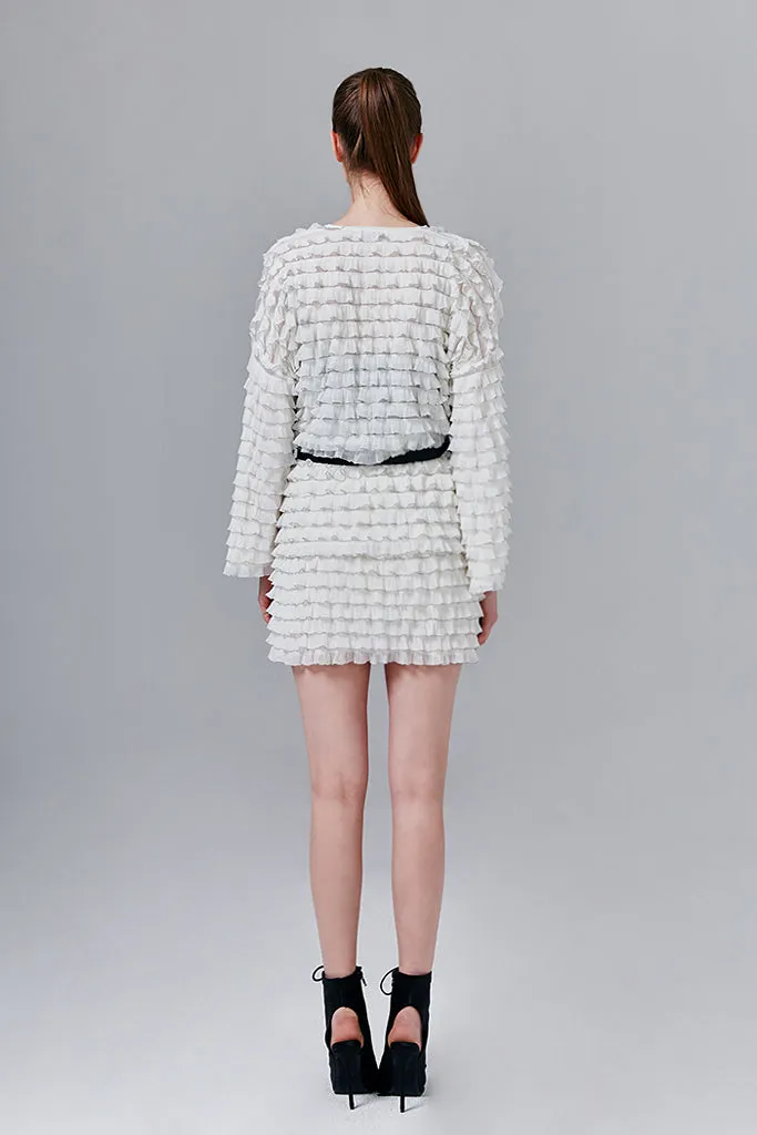 Rosie Sheer Ruffle Cardigan