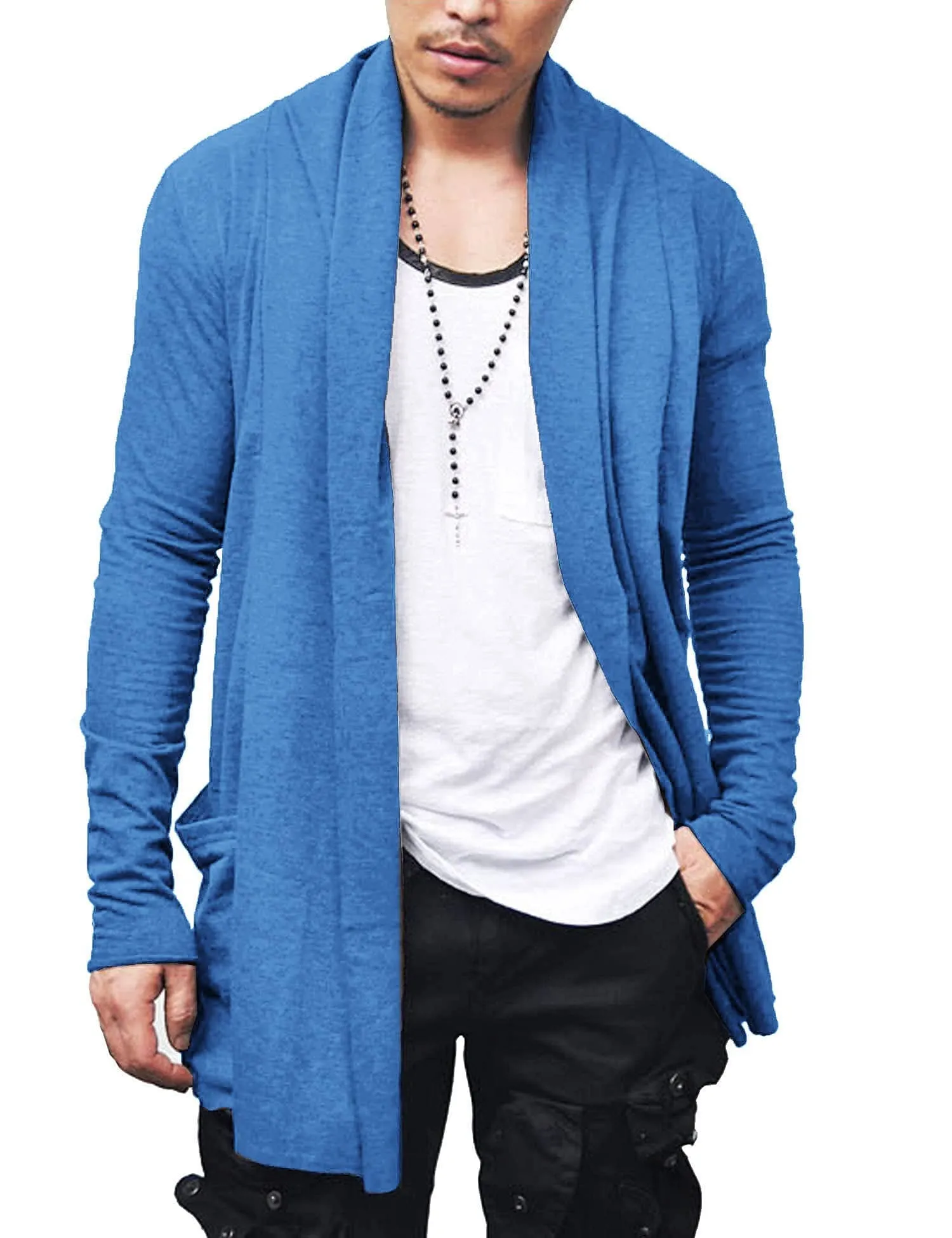 Ruffle Shawl Collar Knitted Cardigan (US Only)