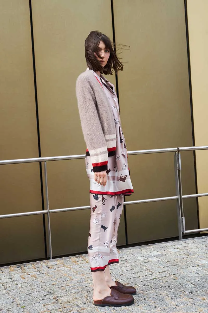 SEMICOUTURE  Cardigan stampa labrador