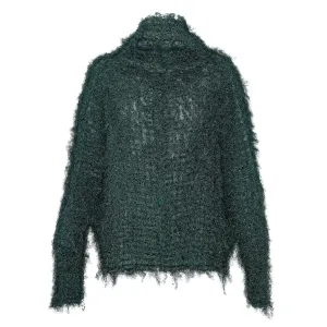 Shaggy Pleats Cardigan