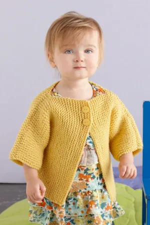 Side to Side Baby Cardigan Pattern (Knit)