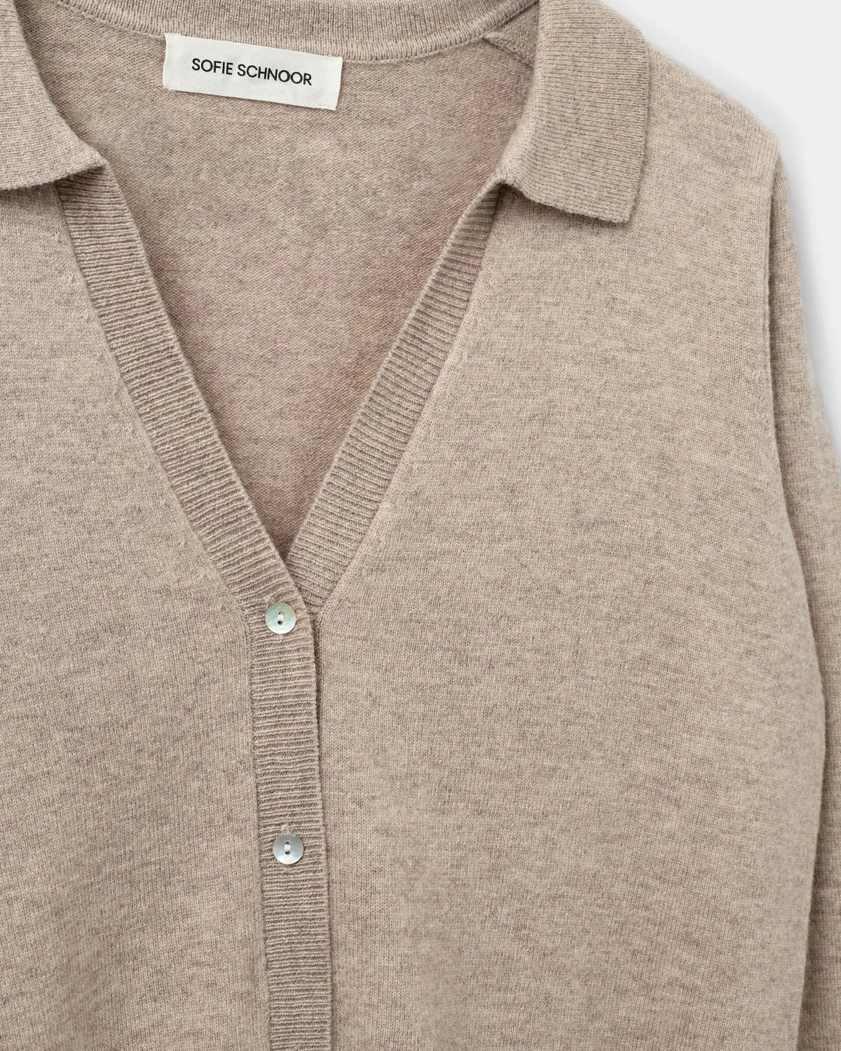 SKYLARSW CARDIGAN - Brown melange