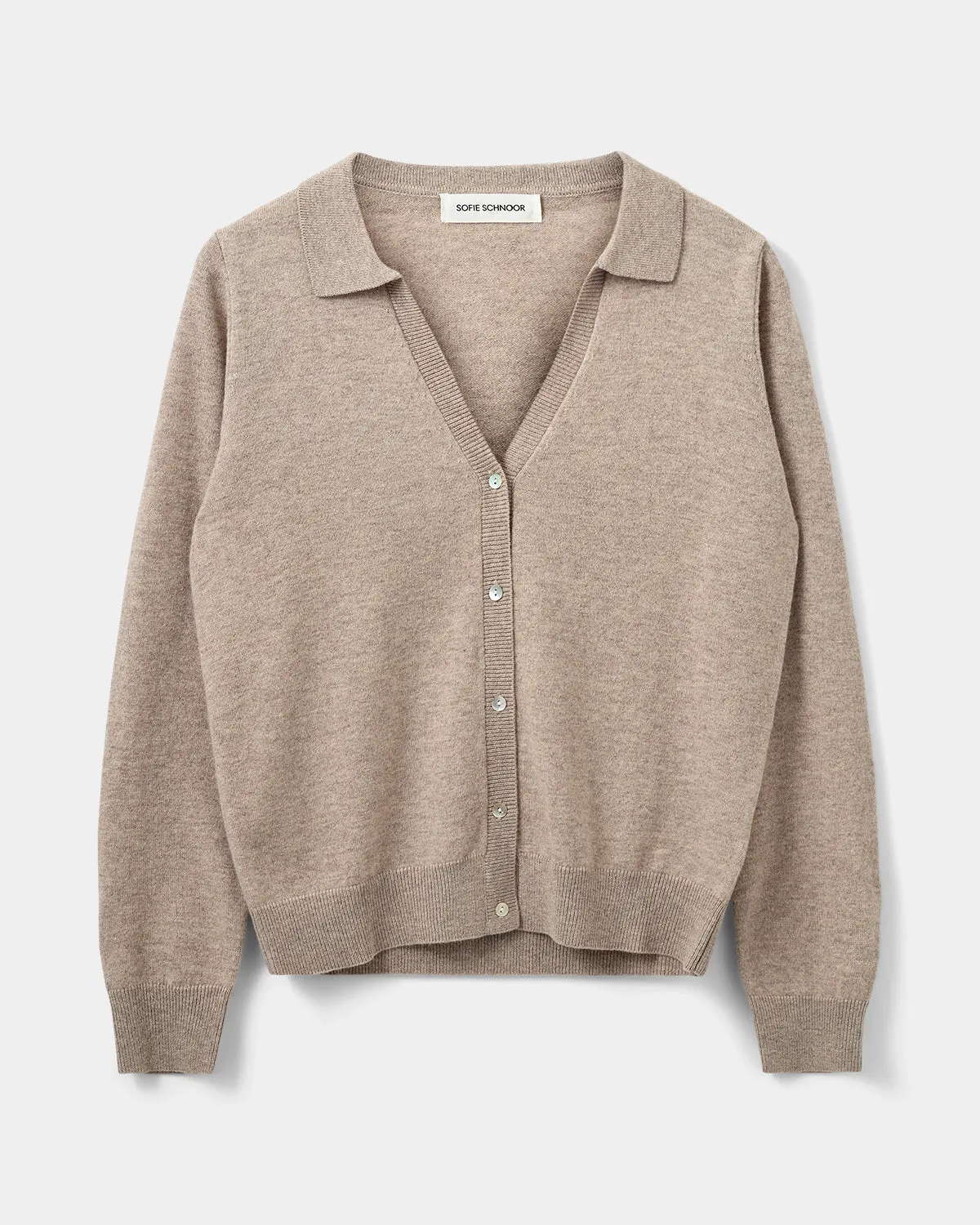 SKYLARSW CARDIGAN - Brown melange