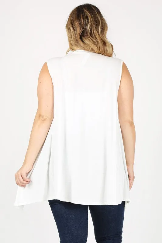 Sleeveless Loose Fit Vest Cardigan