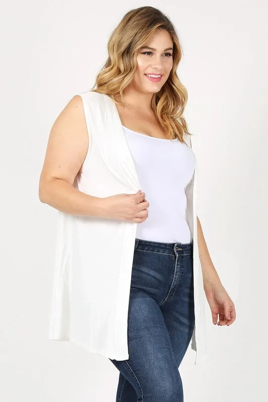 Sleeveless Loose Fit Vest Cardigan