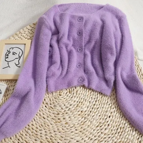 Soft Cozy Pastel Cardigan