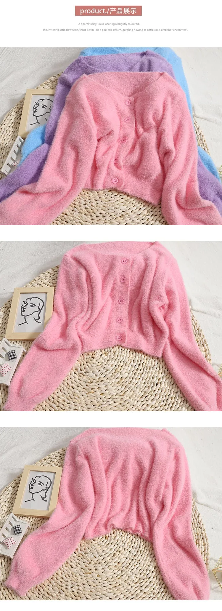Soft Cozy Pastel Cardigan