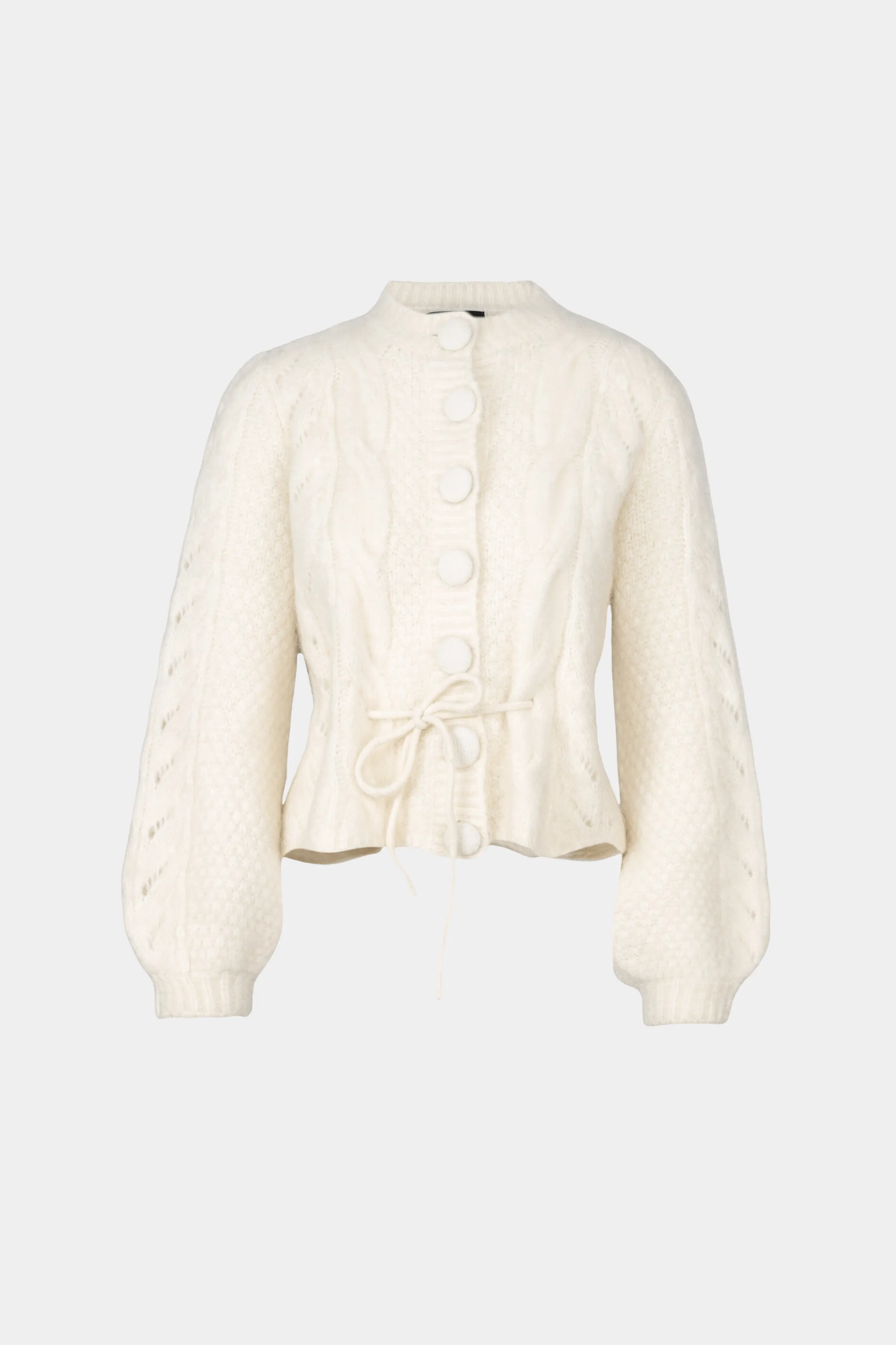 Sophia chunky cardigan White