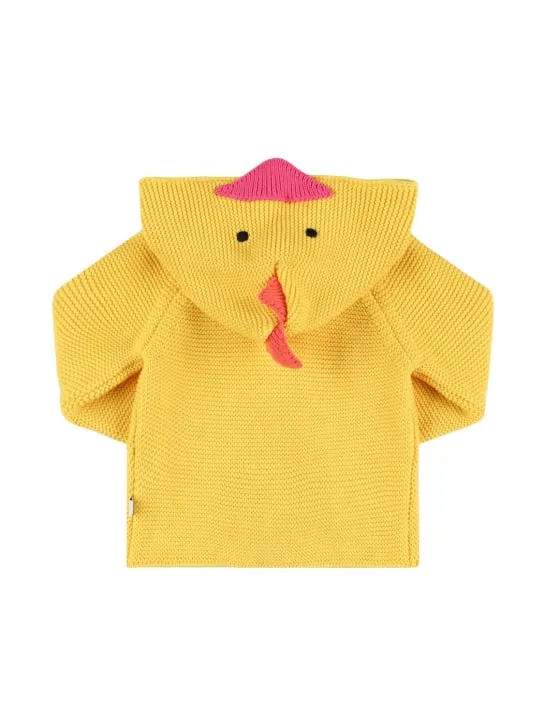 Stella McCartney Kids   Cotton knit cardigan w/ 3D intarsia 