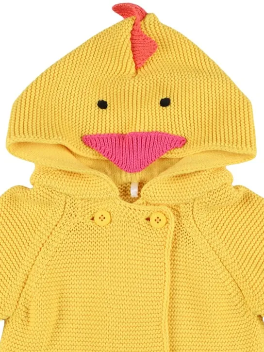 Stella McCartney Kids   Cotton knit cardigan w/ 3D intarsia 