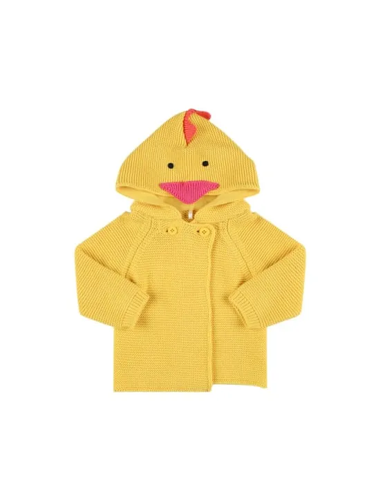 Stella McCartney Kids   Cotton knit cardigan w/ 3D intarsia 