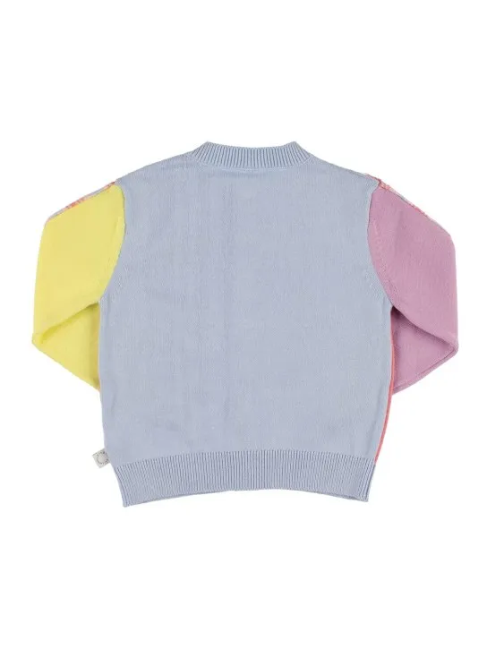 Stella McCartney Kids   Horses organic cotton knit cardigan 
