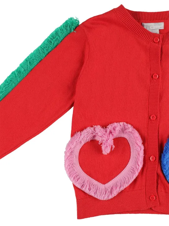 Stella McCartney Kids   Organic cotton knit cardigan 