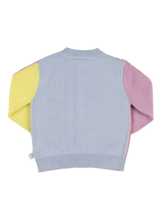 Stella McCartney Kids   Unicorn organic cotton knit cardigan 