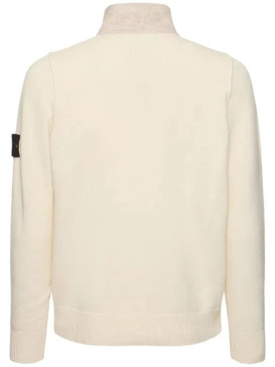 Stone Island   Wool blend zip cardigan 