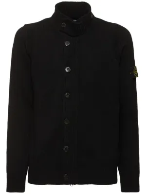 Stone Island   Wool blend zip cardigan 