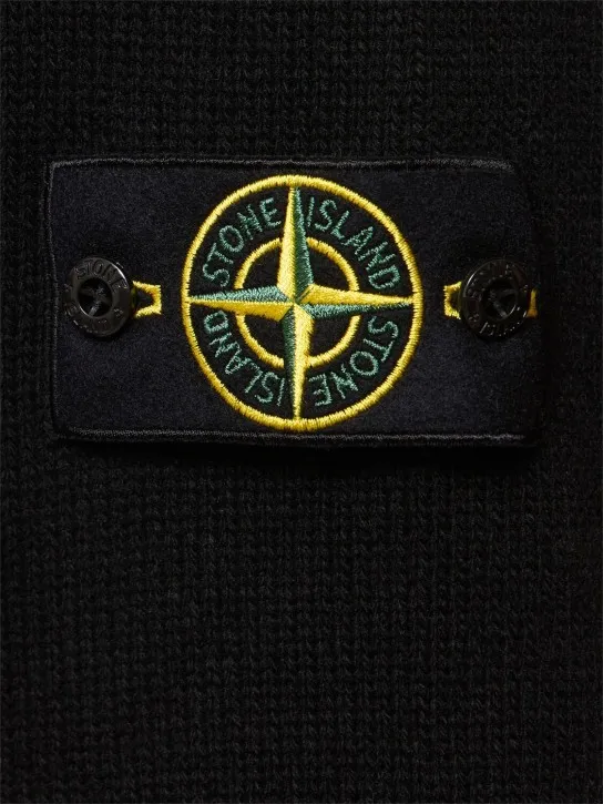 Stone Island   Wool blend zip cardigan 