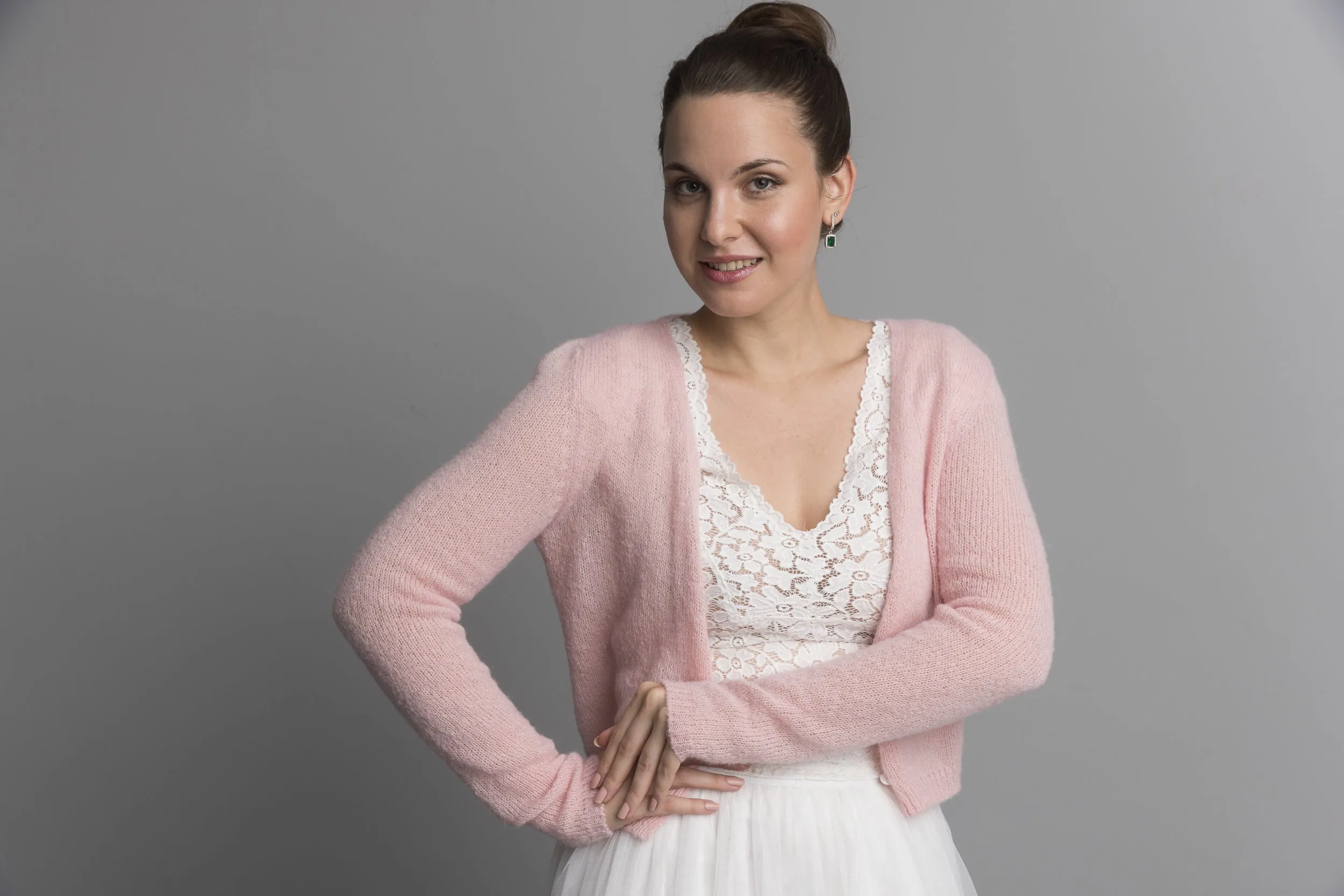 STRICK-BOX Leichter Cardigan mit Knöpfen aus Baby Alpaka