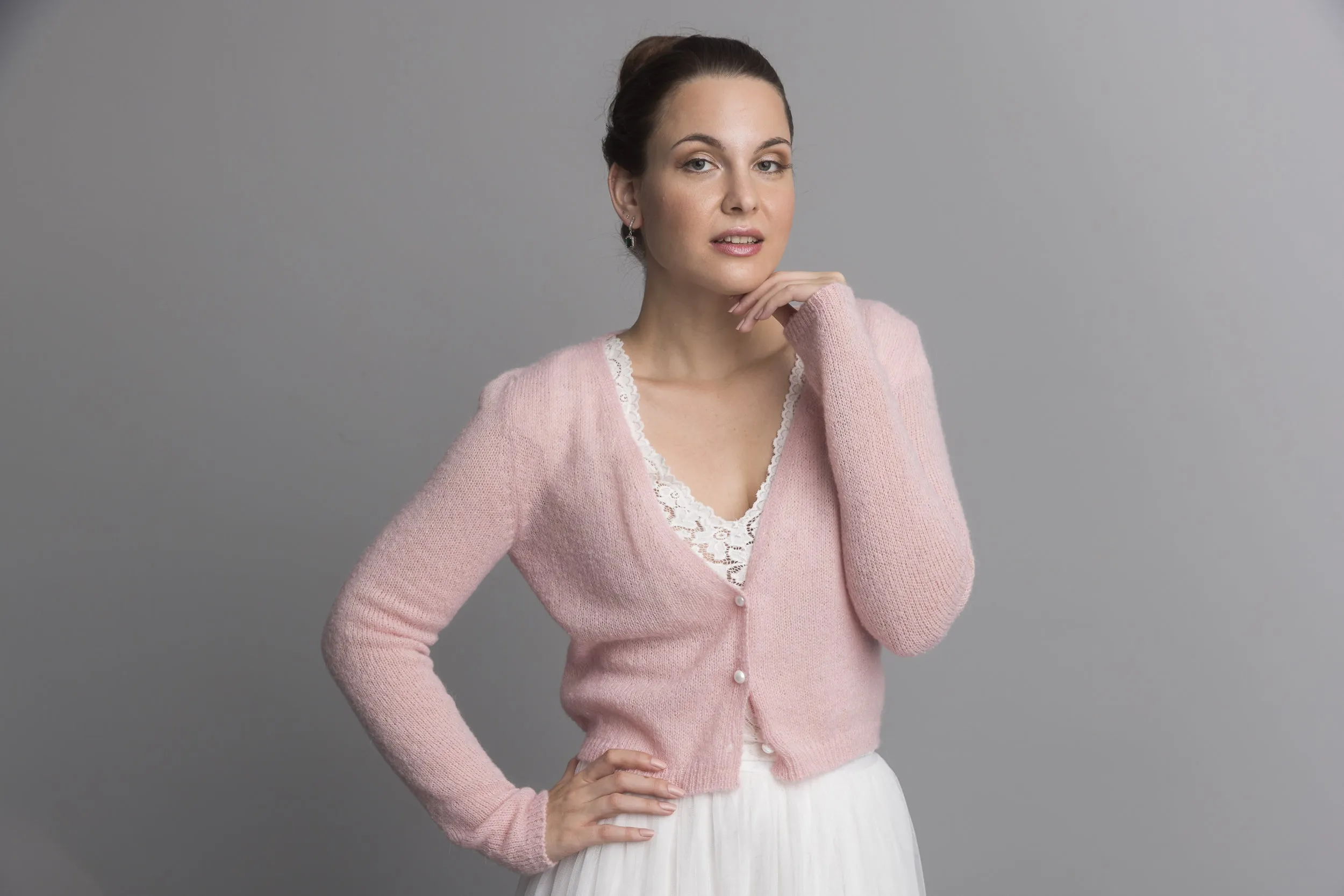 STRICK-BOX Leichter Cardigan mit Knöpfen aus Baby Alpaka