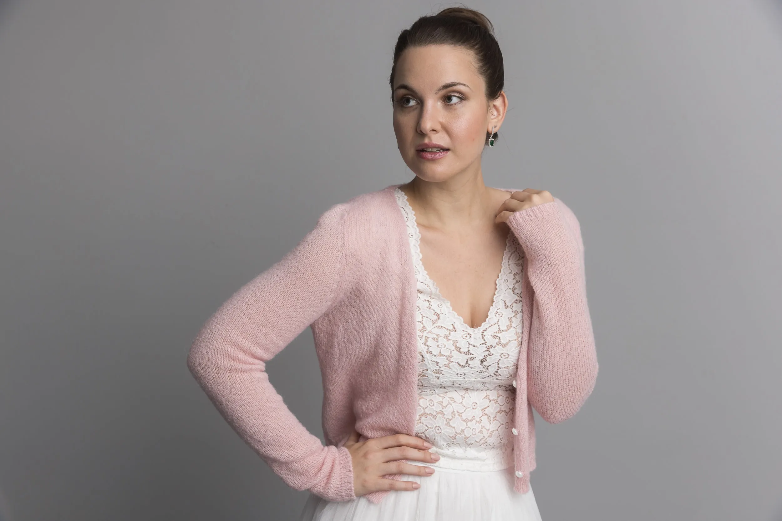 STRICK-BOX Leichter Cardigan mit Knöpfen aus Baby Alpaka