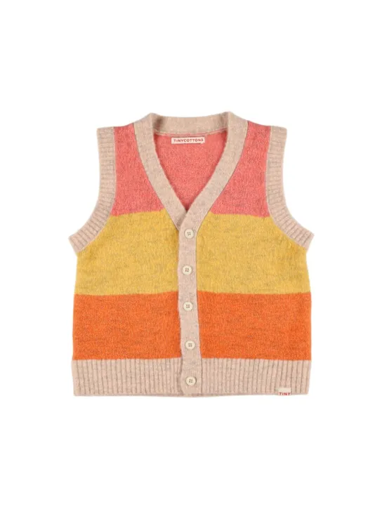 Tiny Cottons   Acrylic blend knit vest cardigan 