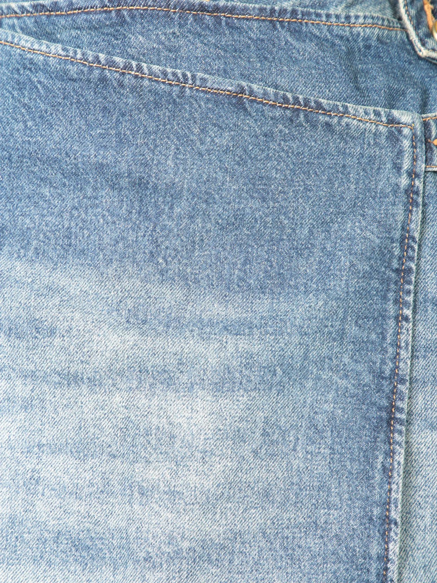 Washed Denim Blue Jean Skirt