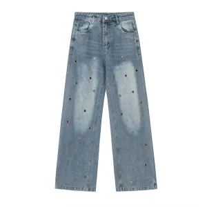 Washing Hole Do The Old Cowboy Straight-leg Trousers