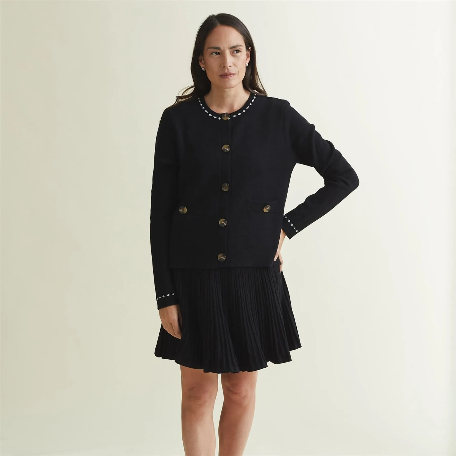 Womens Katha Cardigan Black - AW24
