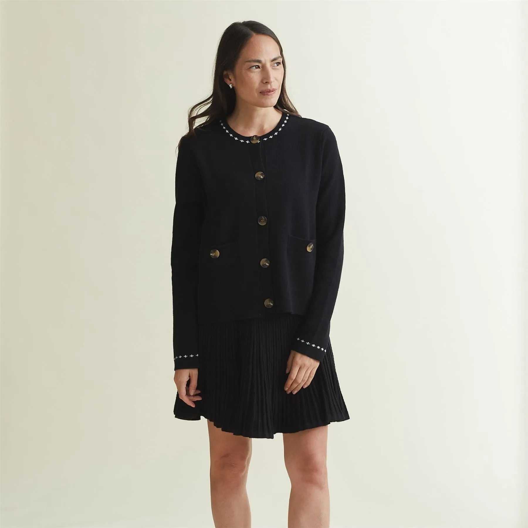 Womens Katha Cardigan Black - AW24