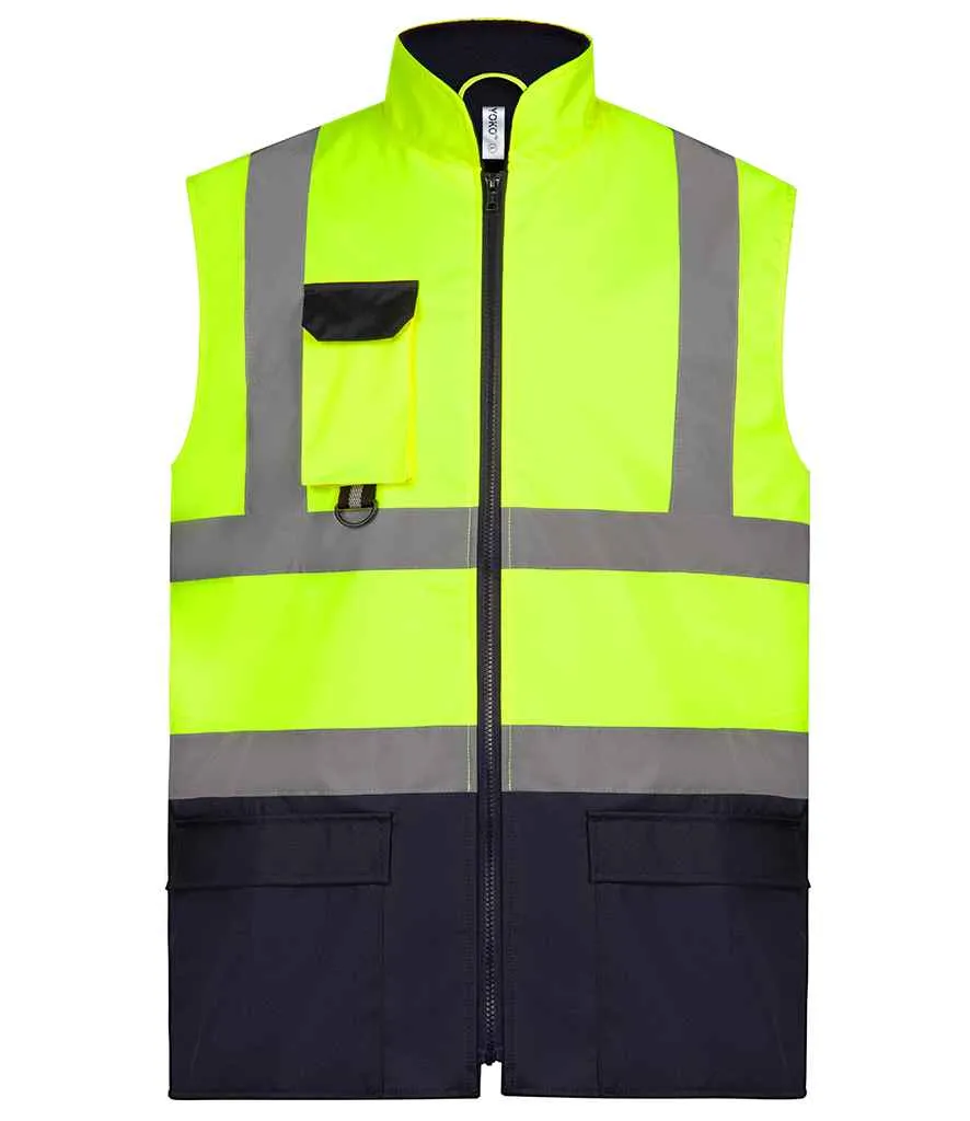 Yoko Two Tone Bodywarmer | Yellow/Navy