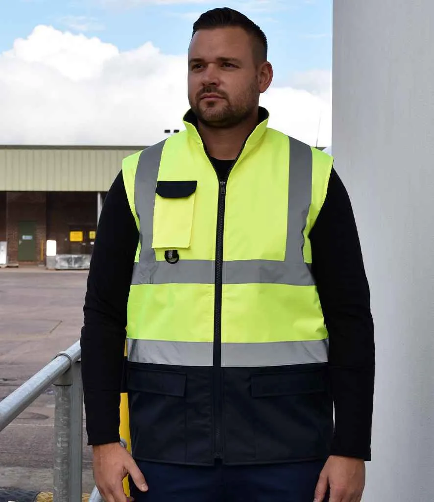 Yoko Two Tone Bodywarmer | Yellow/Navy